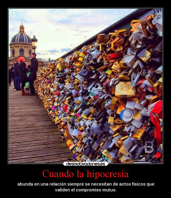 Cuando la hipocresía -