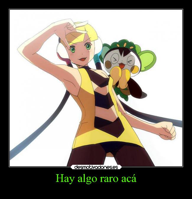 Hay algo raro acá -