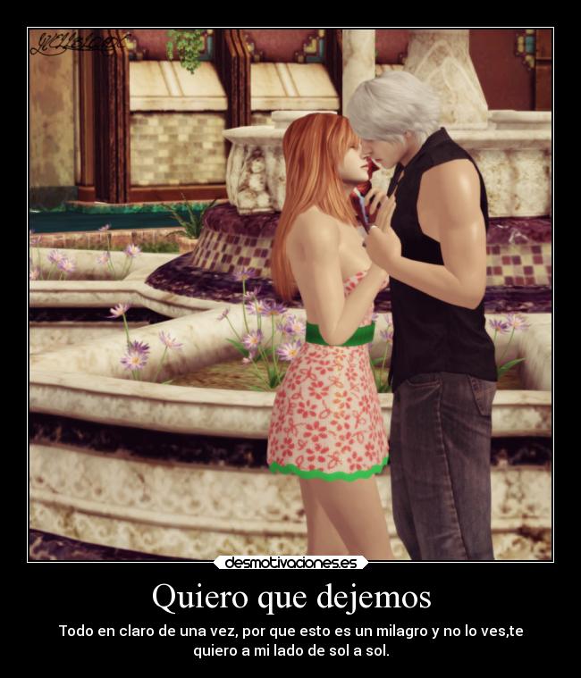 Quiero que dejemos -