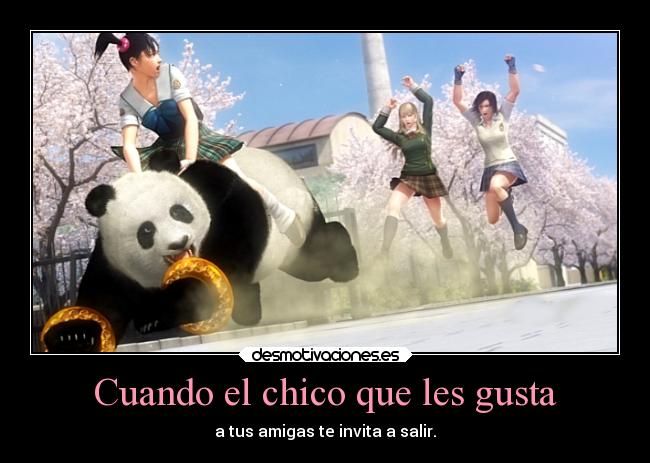 carteles videojuegos imposible humor graciosas enemigo amor amigos amistad ling xiaoyu tekken desmotivaciones