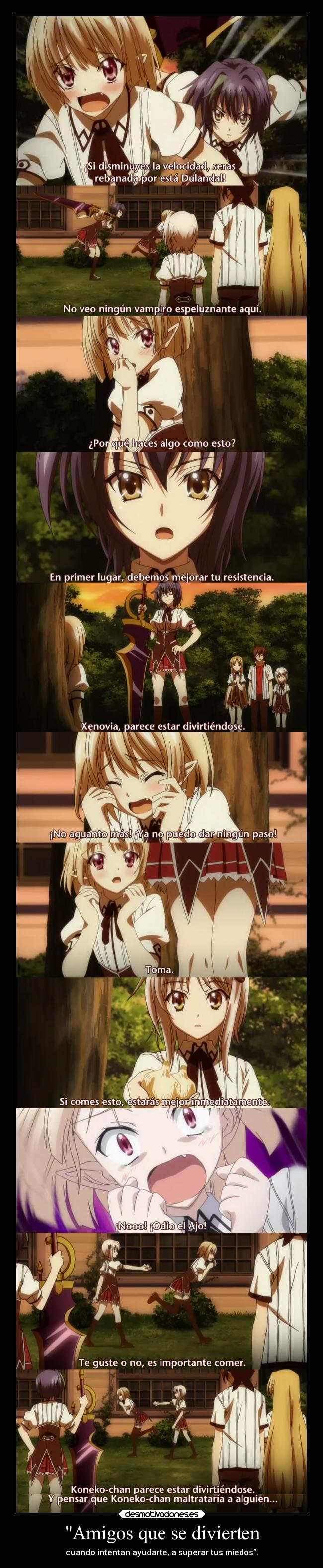 carteles amigos amigos anime divertirse disfrutar ayudar superar miedos raptorhunters apoyo tortura desmotivaciones