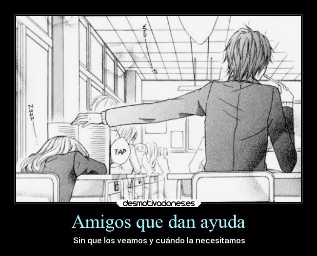 Amigos que dan ayuda -