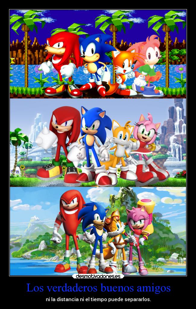 Los verdaderos buenos amigos - ni la distancia ni el tiempo puede separarlos.