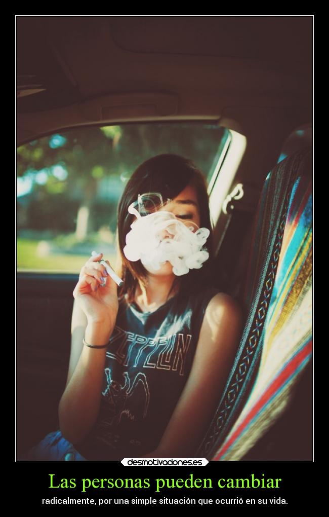Las personas pueden cambiar -
