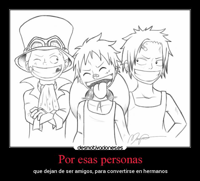 Por esas personas -