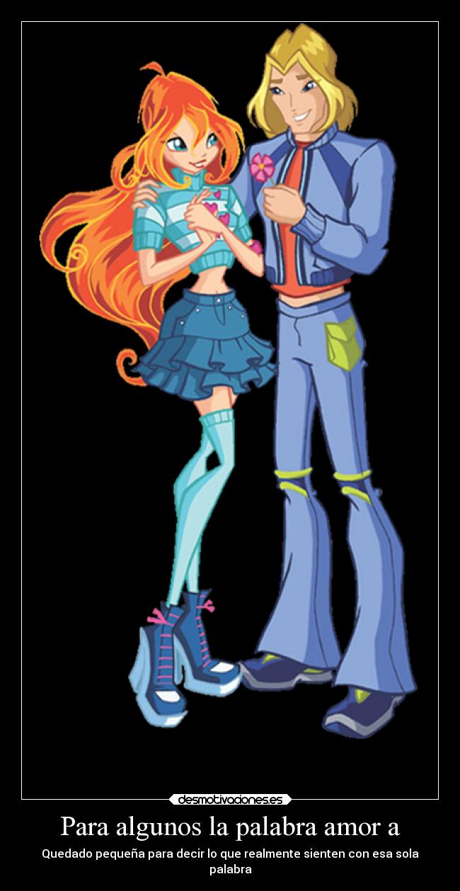 Para algunos la palabra amor a - Quedado pequeña para decir lo que realmente sienten con esa sola
palabra