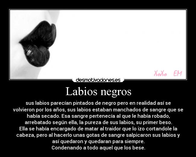 Labios negros -