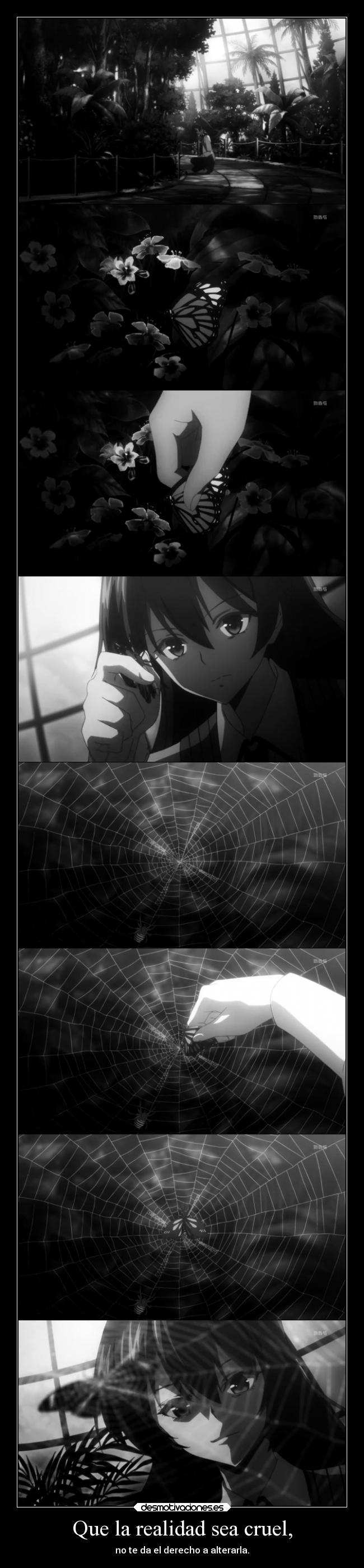 Que la realidad sea cruel, - 