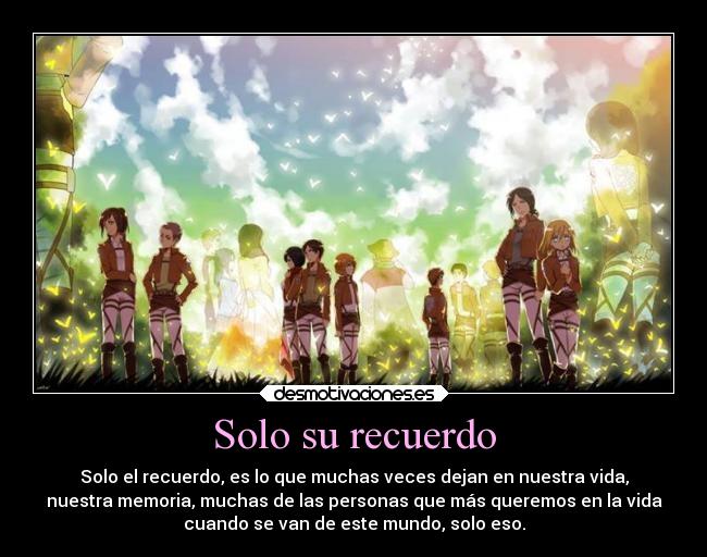 Solo su recuerdo -
