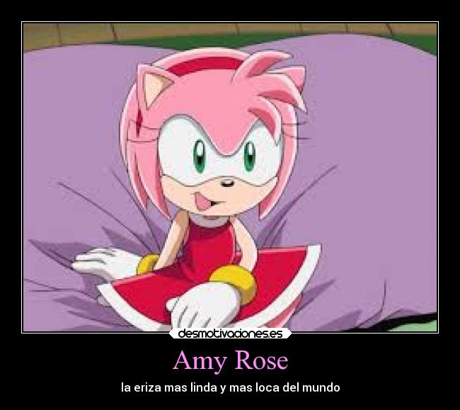 Amy Rose - la eriza mas linda y mas loca del mundo