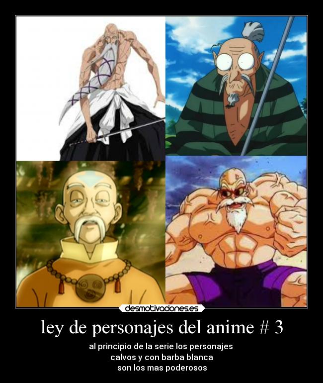 ley de personajes del anime # 3 -