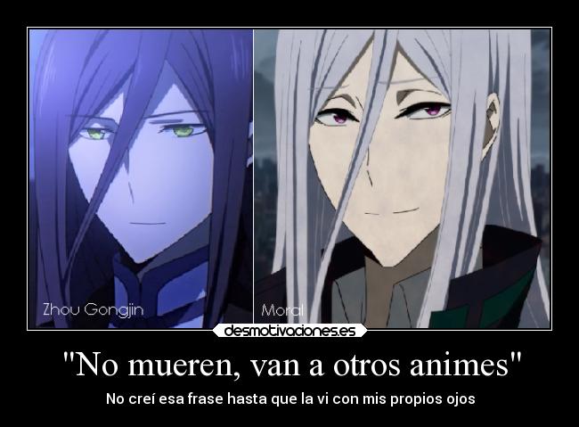 No mueren, van a otros animes - 