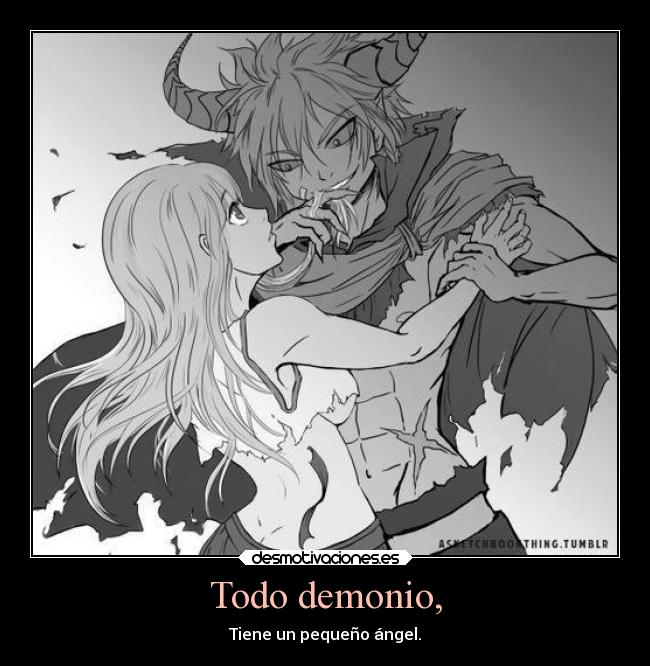 carteles anime demonio angel desmotivaciones