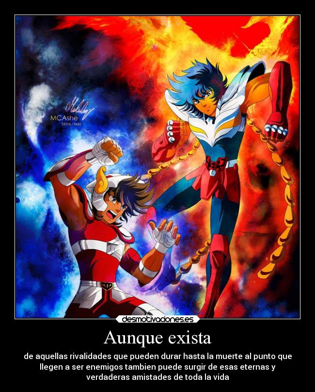 Aunque exista - de aquellas rivalidades que pueden durar hasta la muerte al punto que
llegen a ser enemigos tambien puede surgir de esas eternas y
verdaderas amistades de toda la vida