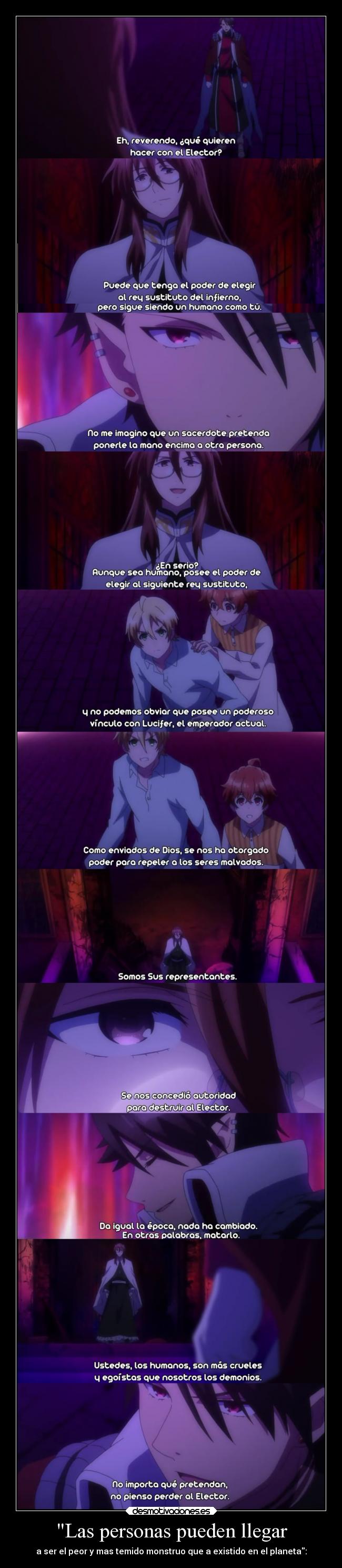 carteles anime humano personas llegar ser monstruo existir planeta raptorhunters horror desmotivaciones