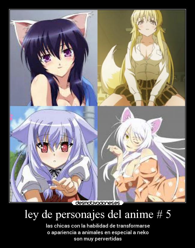 ley de personajes del anime # 5 -
