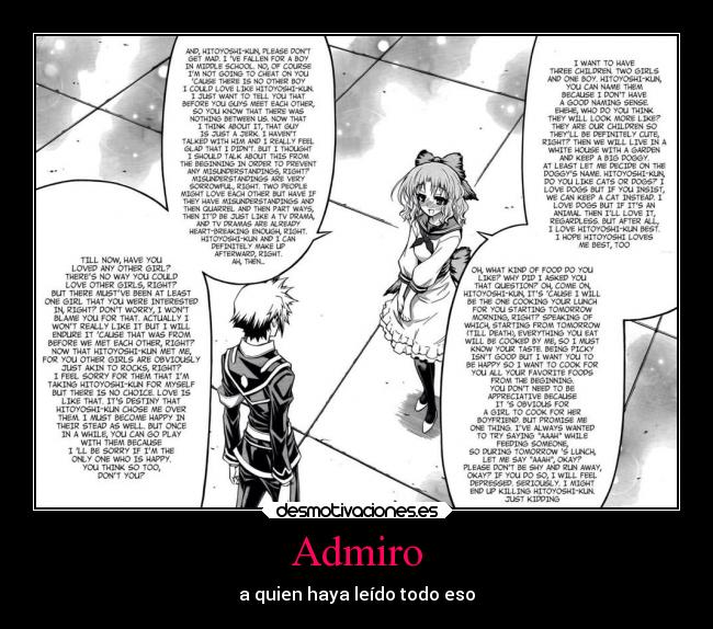 carteles anime manga medaka box desmotivaciones