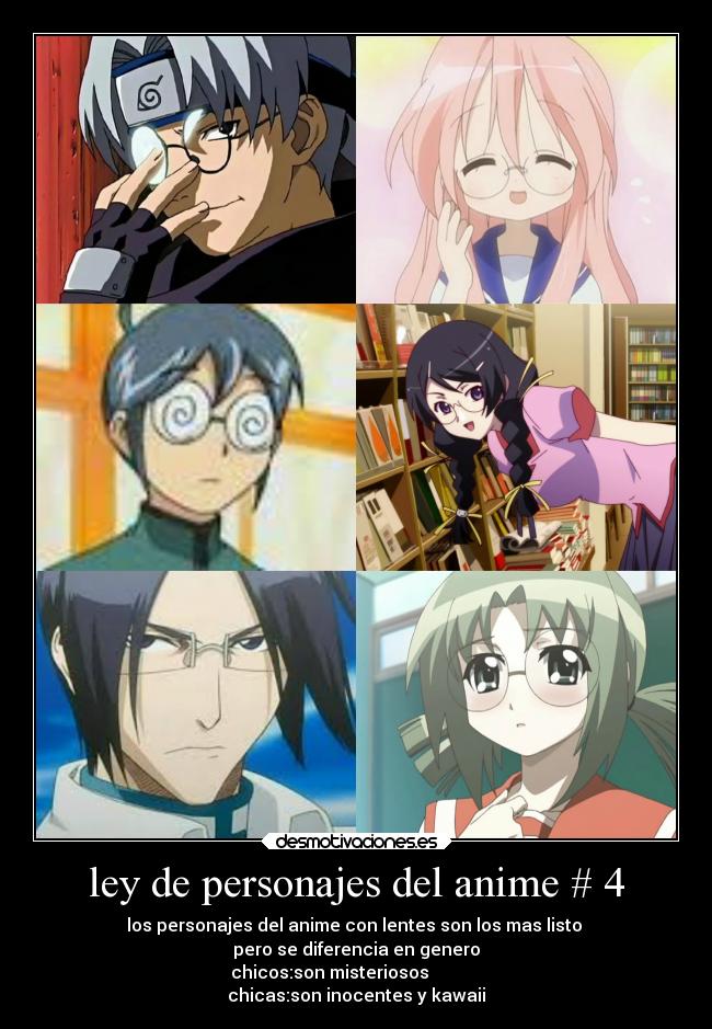 ley de personajes del anime # 4 -