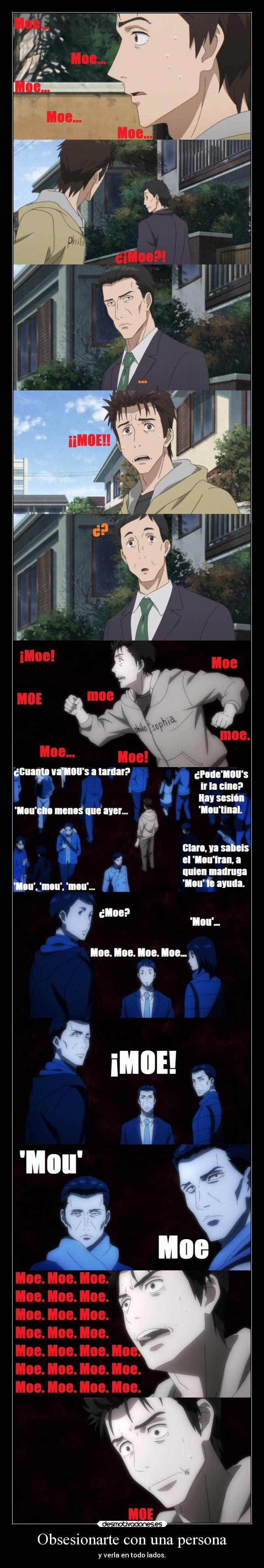 Obsesionarte con una persona -