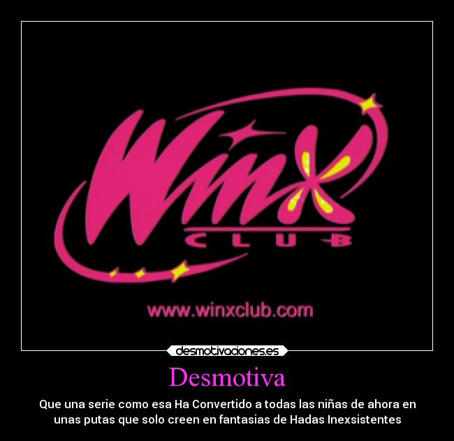 carteles anime winx desmotivaciones