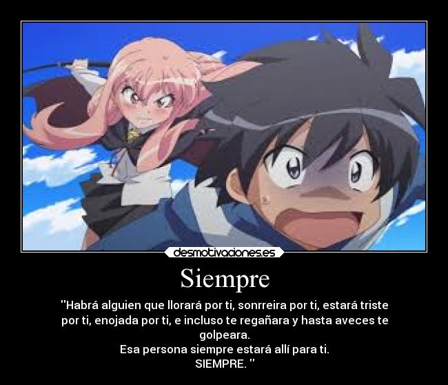carteles anime zero tsukaima desmotivaciones