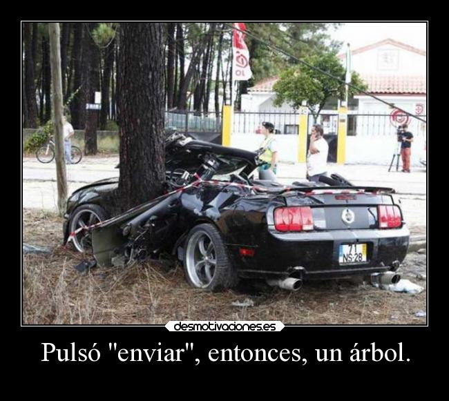 Pulsó enviar, entonces, un árbol. -