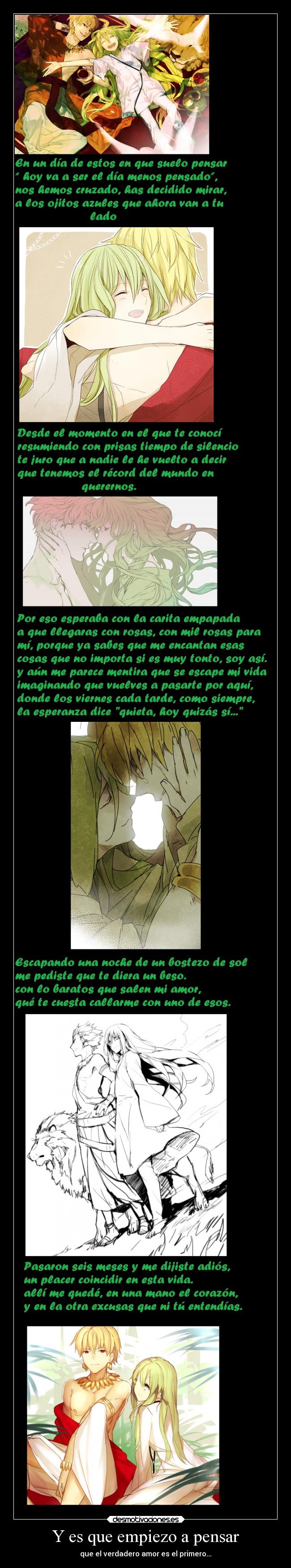 Y es que empiezo a pensar - 