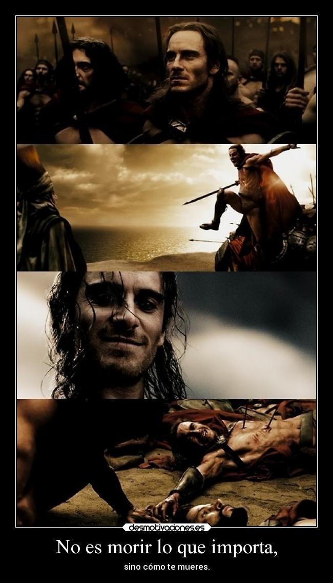 No es morir lo que importa, - 