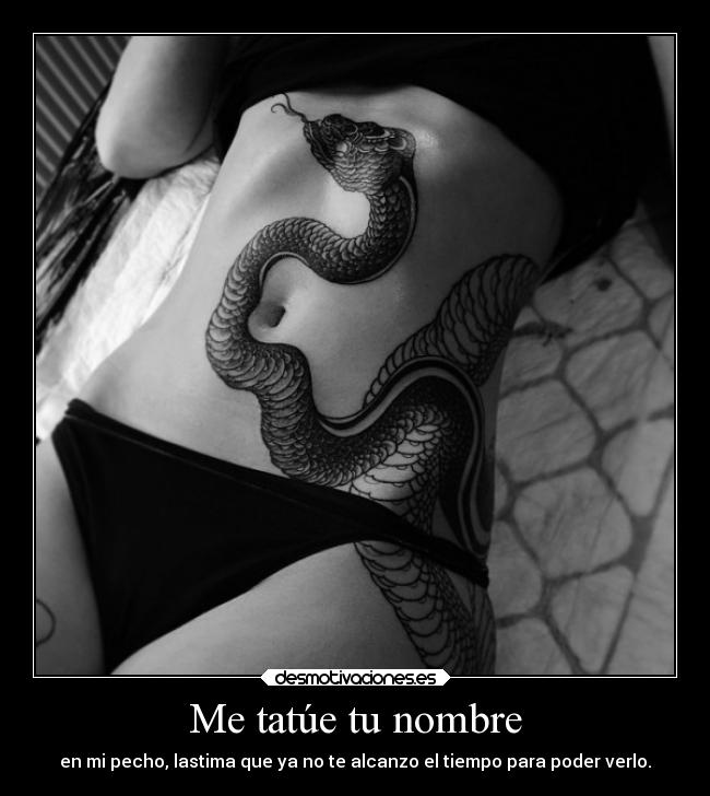 Me tatúe tu nombre -