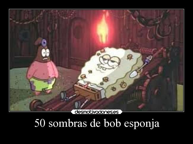 50 sombras de bob esponja -