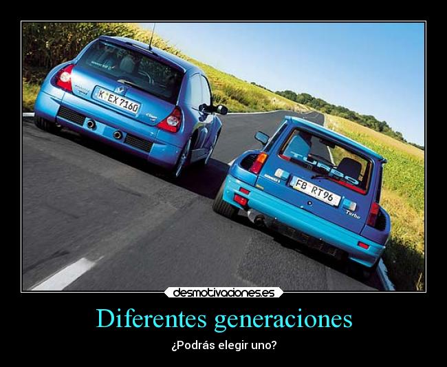 Diferentes generaciones -