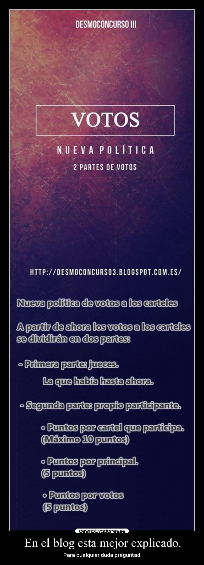 En el blog esta mejor explicado. - Para cualquier duda preguntad.