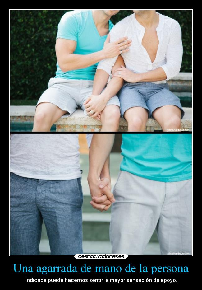 Una agarrada de mano de la persona -