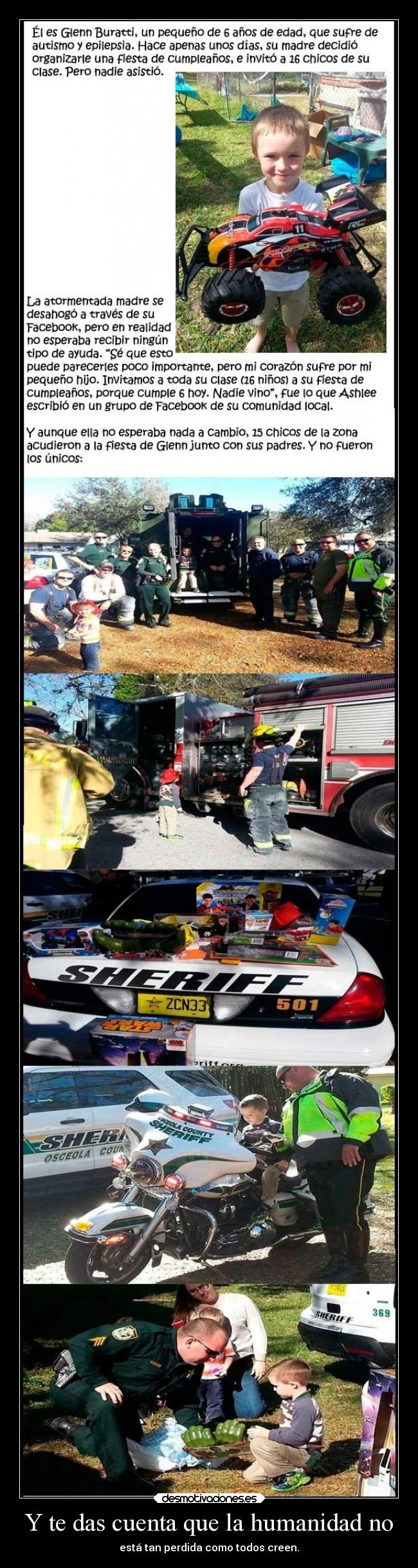 Y te das cuenta que la humanidad no - 