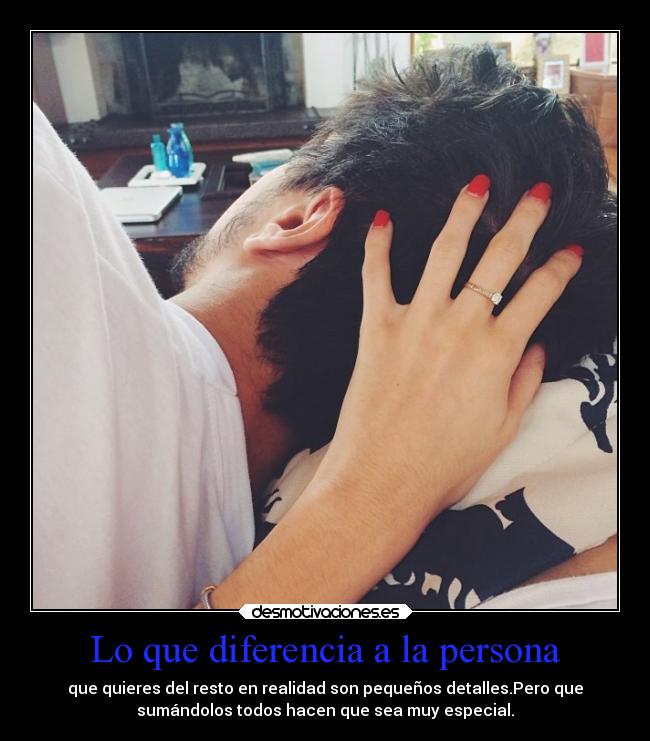 Lo que diferencia a la persona -