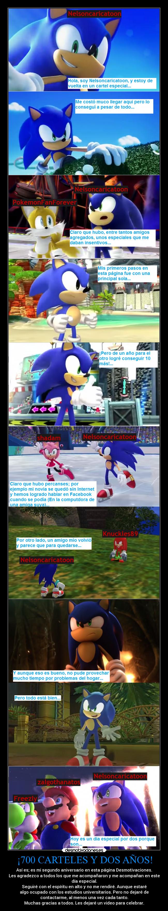 ¡700 CARTELES Y DOS AÑOS! -