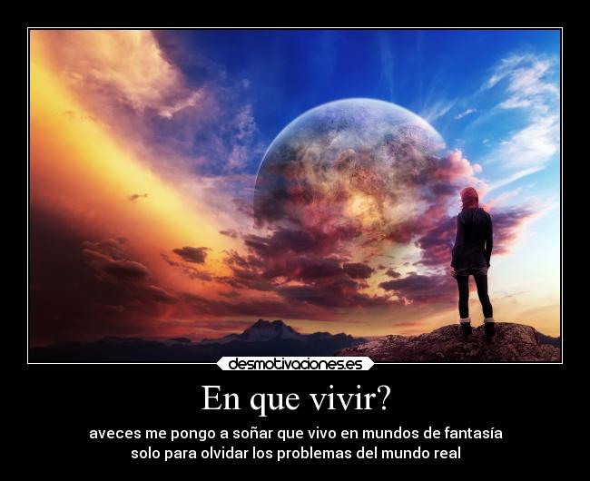 En que vivir? -