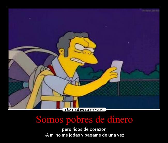 Somos pobres de dinero - 