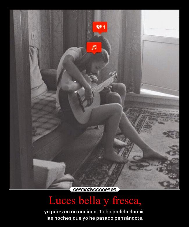 Luces bella y fresca, - 