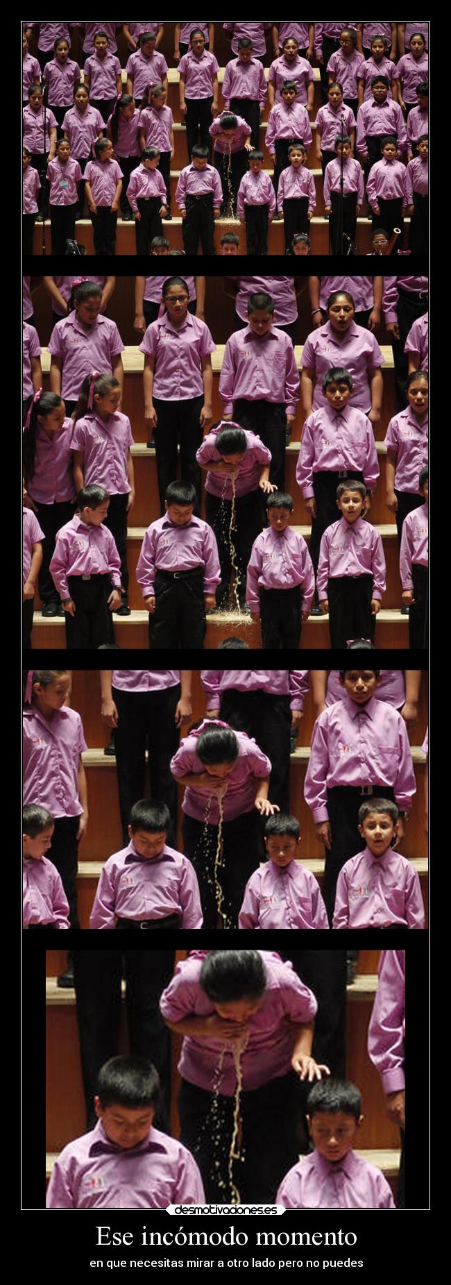 Ese incómodo momento - en que necesitas mirar a otro lado pero no puedes