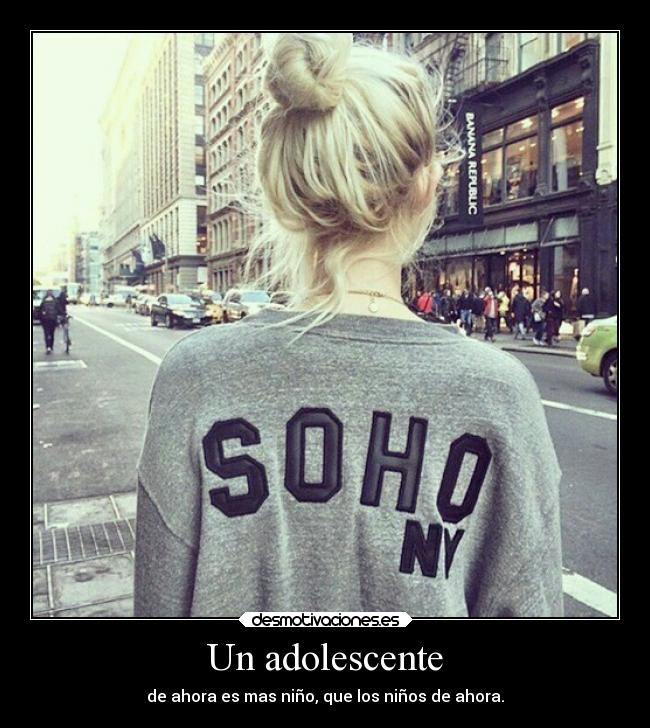 Un adolescente -