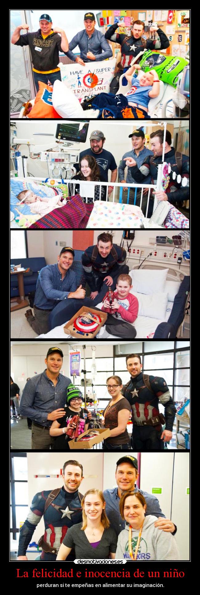 La felicidad e inocencia de un niño - perduran si te empeñas en alimentar su imaginación.