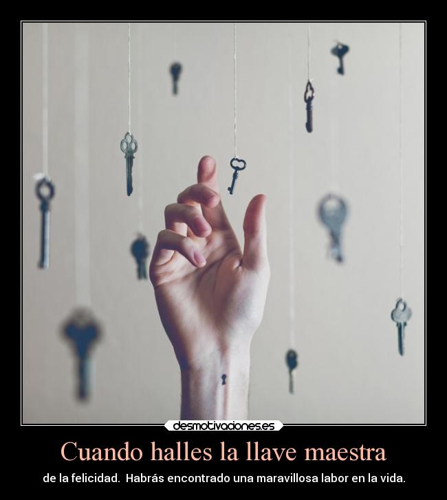 Cuando halles la llave maestra - 