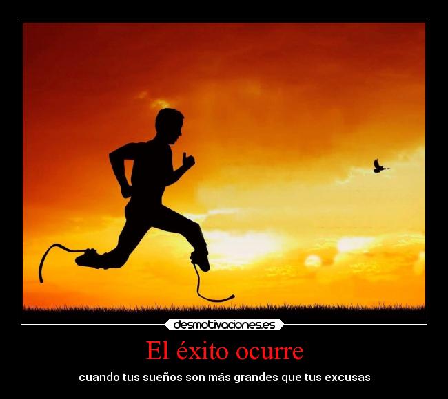 El éxito ocurre -