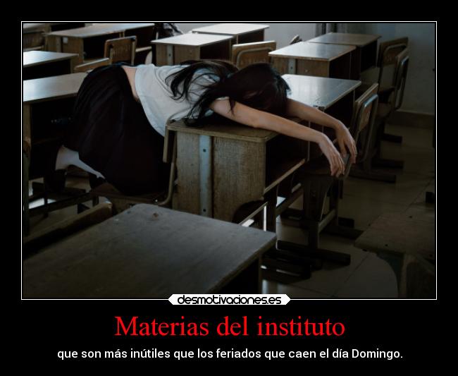 Materias del instituto - 