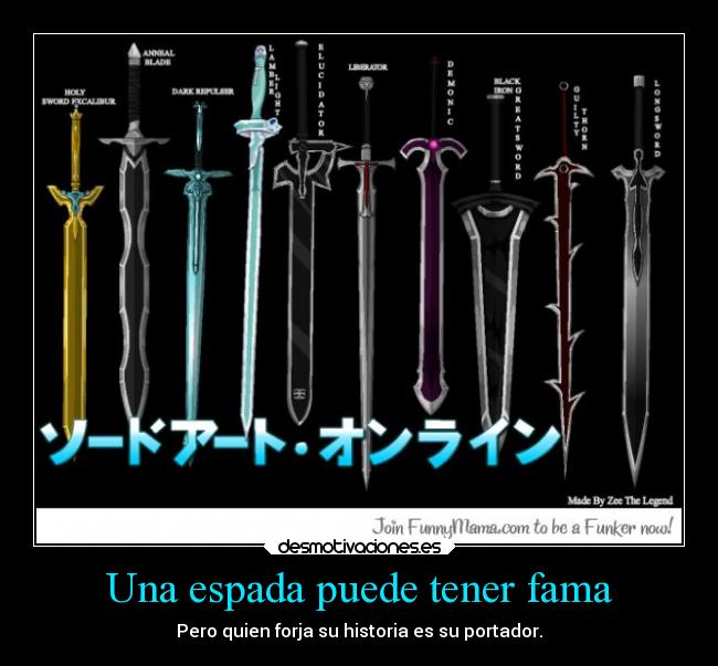 carteles historia anime swordartonline sao danieldats desmotivaciones