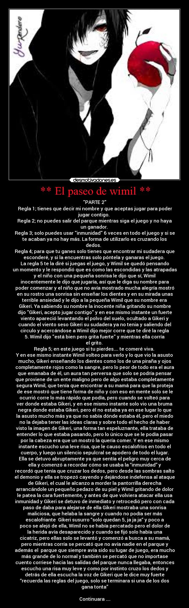 ** El paseo de wimil ** - 