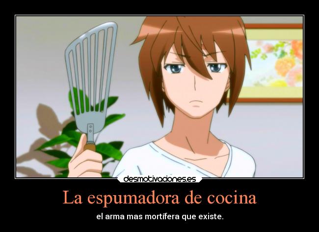 La espumadora de cocina - el arma mas mortífera que existe.