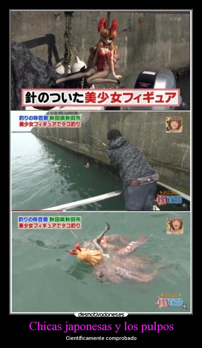 Chicas japonesas y los pulpos - Científicamente comprobado
