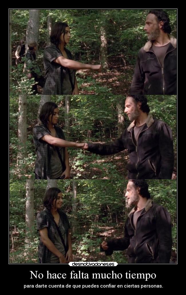 No hace falta mucho tiempo -